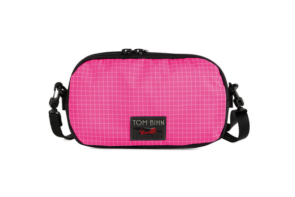 The Bantam in Cerise 200 Halcyon with a shoulder strap